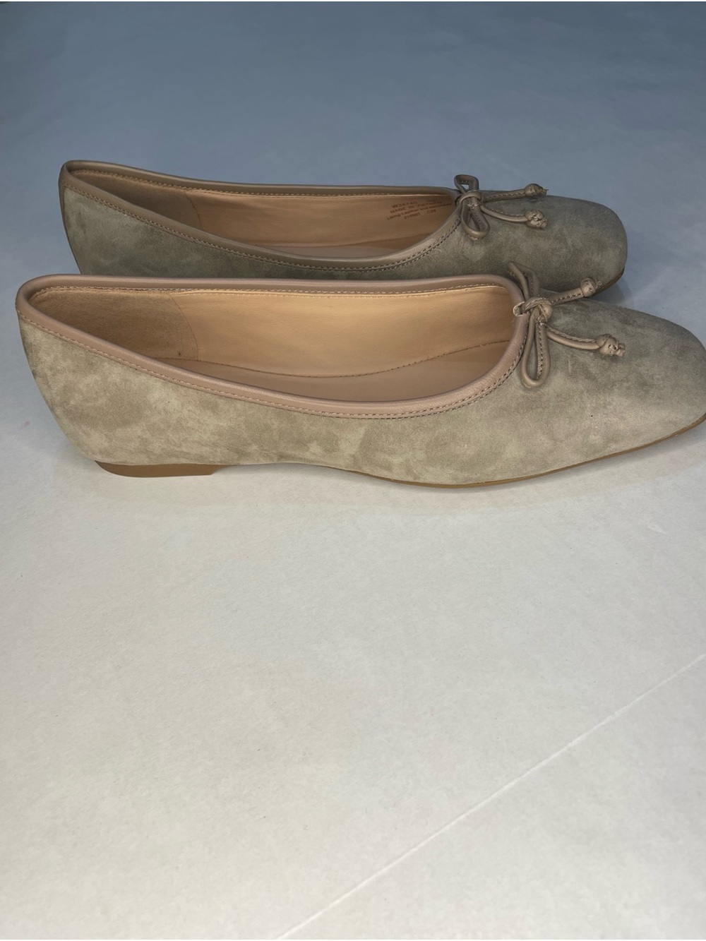 Cole Haan Nicolette Suede Bow Tie Ballet Flats - Picture 3 of 6